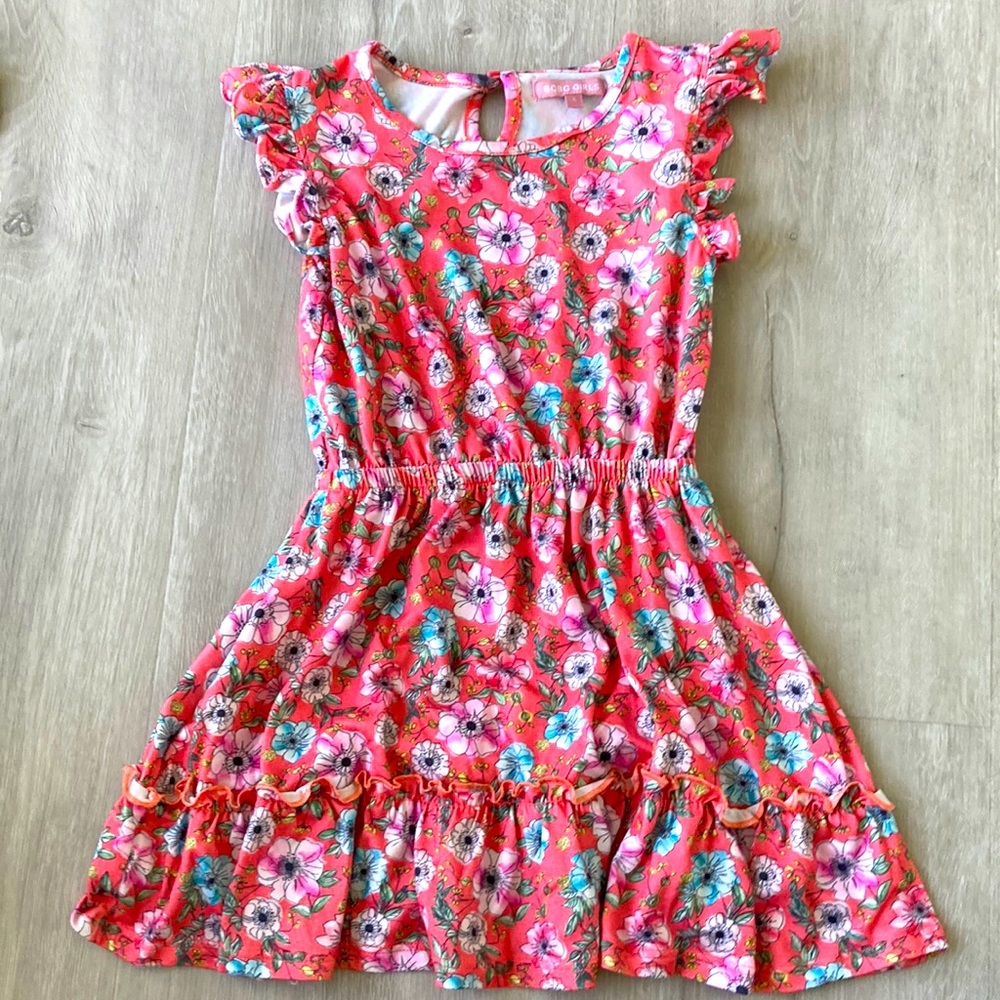 Toddler Girl Dress 👗 Floral, 5Y, BCBG
